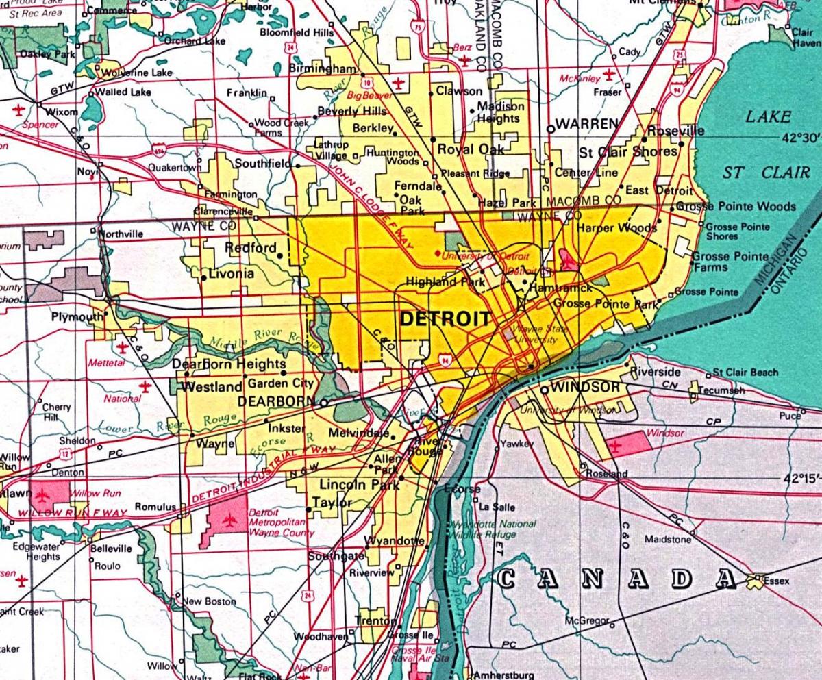 мапи Детроита