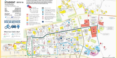 Карта Детроита паркинг