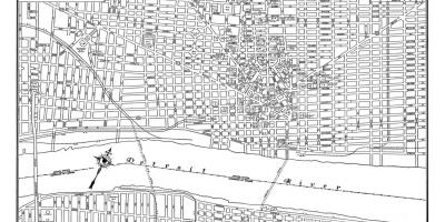 Град Детроит мапи