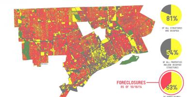 Детроит мапи становништва