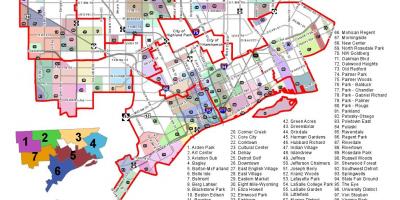 Округ мапи Детроита